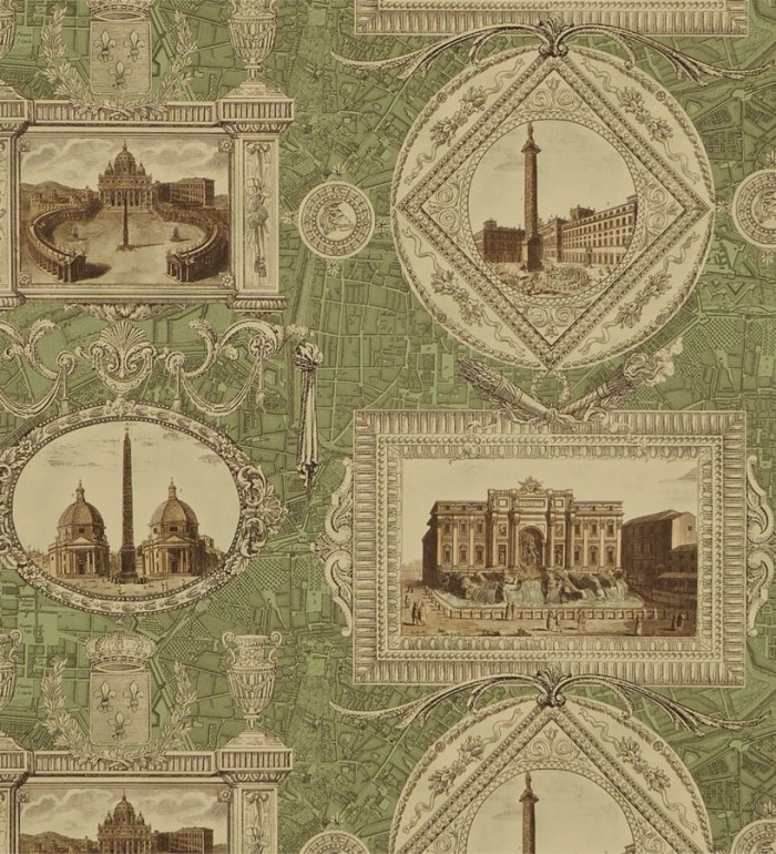 Papel pintado collage urbano edificios y plano de ciudad - Roslin 565426