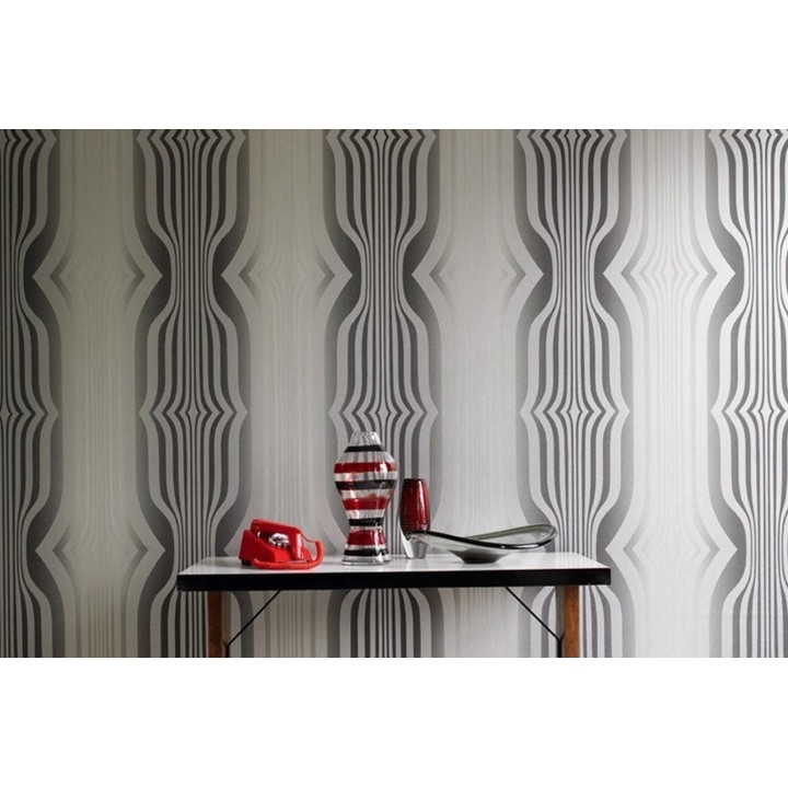 Papel pintado formas abstractas geométricas diseño retro - Fincher 565429