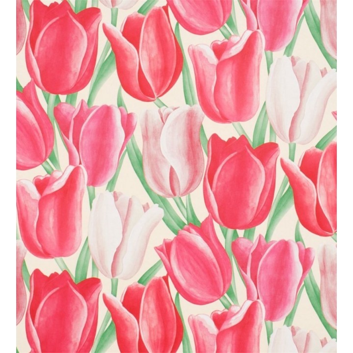 Papel pintado tulipanes artísticos al óleo vintage - Dalila 565434
