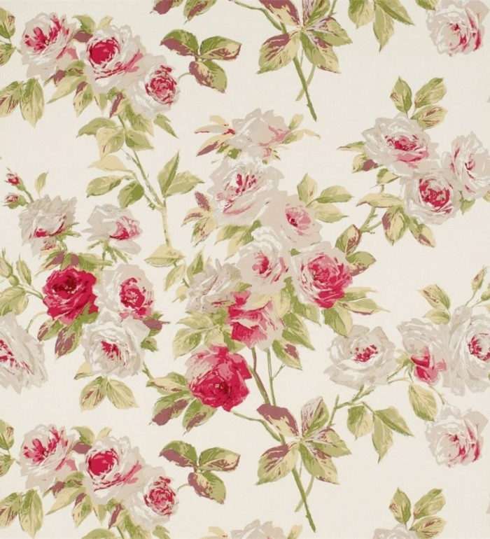 Papel pintado gardenias románticas estilo inglés - Silvia 565437