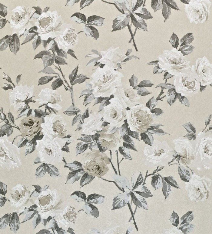 Papel pintado gardenias románticas estilo inglés - Silvia 565438