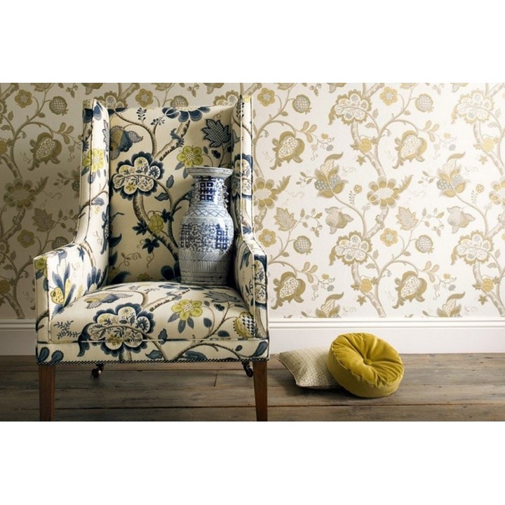 Papel pintado flores grandes diseño cashmere inglés - Arlene 565444