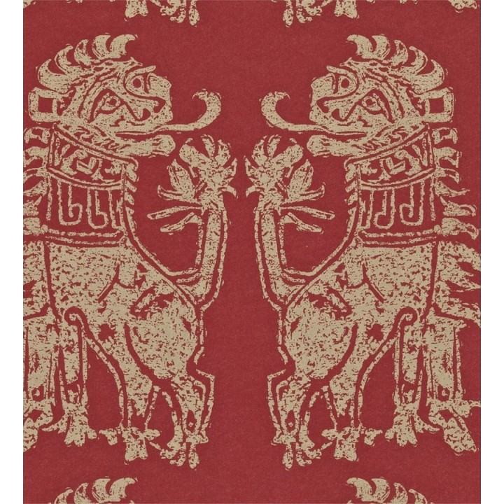 Papel pintado leones diseño griego artísticos Shabby Chic - Daimaru 565452