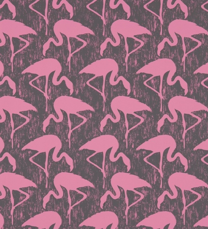 Papel pintado flamencos vintage - Flamant 565465