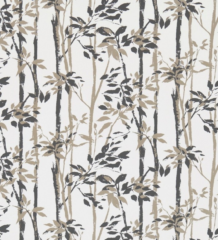 Papel pintado hojas y troncos de bambú japonés - Cevenas 565468