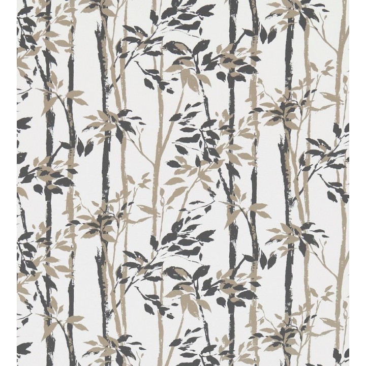 Papel pintado hojas y troncos de bambú japonés - Cevenas 565468