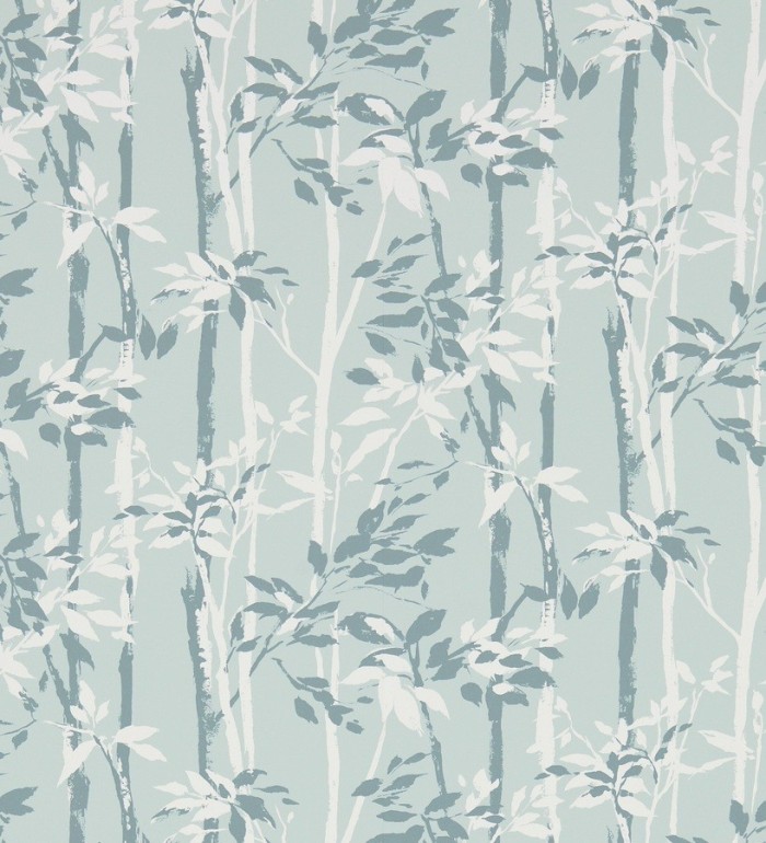 Papel pintado hojas y troncos de bambú japonés - Cevenas 565469