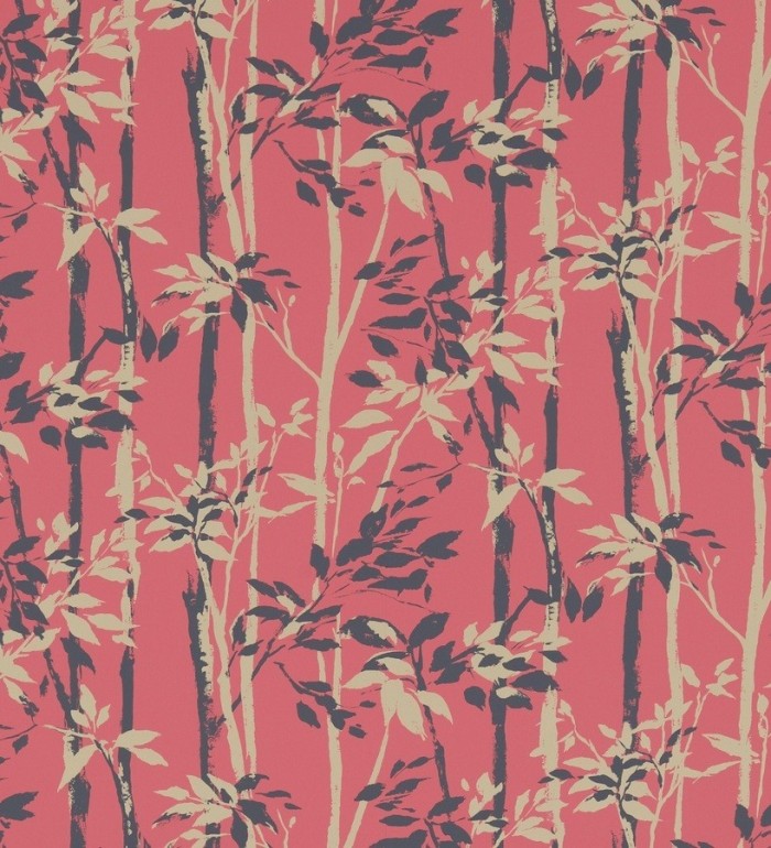 Papel pintado hojas y troncos de bambú japonés - Cevenas 565472