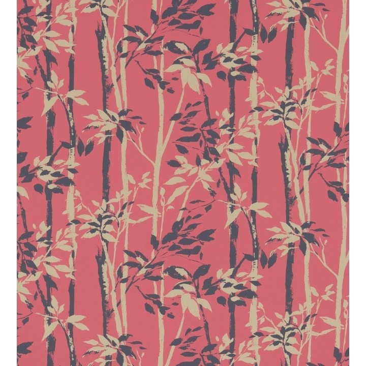 Papel pintado hojas y troncos de bambú japonés - Cevenas 565472