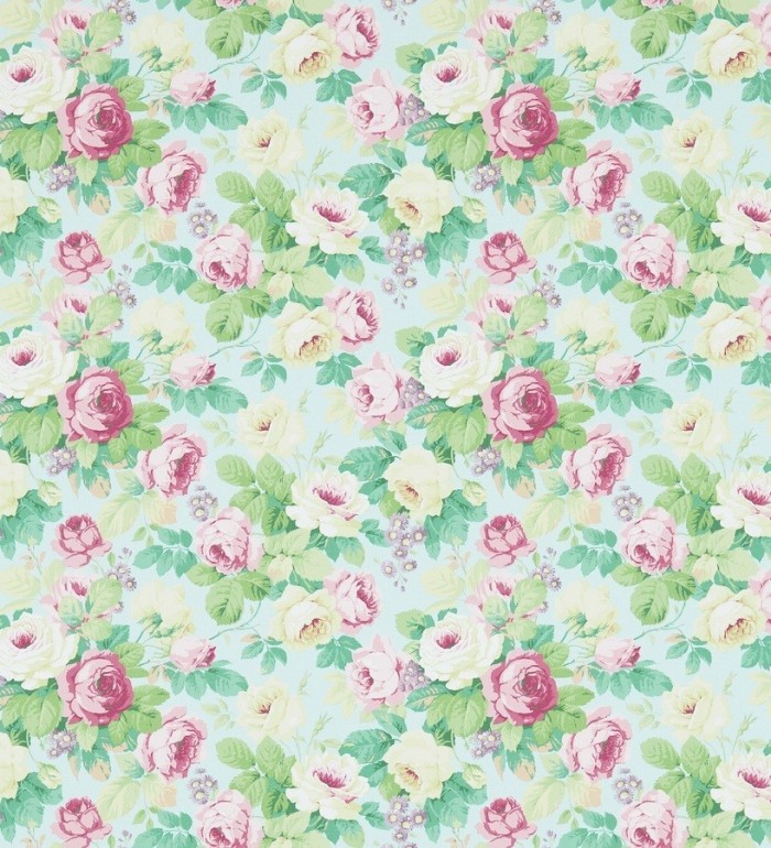 Papel pintado flores románticas vintage al óleo - Bromelia 565498