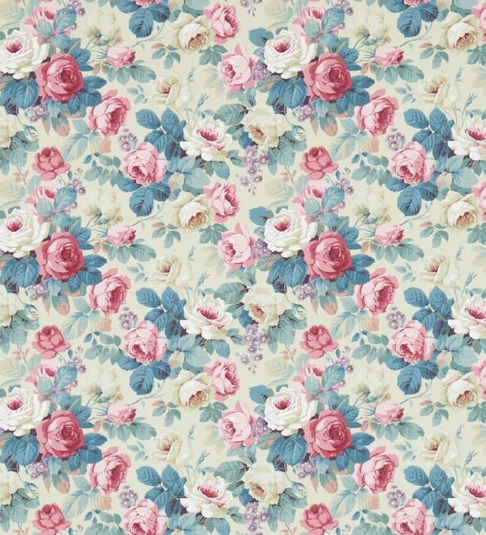 Papel pintado flores románticas vintage al óleo - Bromelia 565500