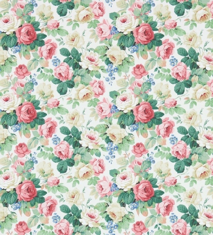 Papel pintado flores románticas vintage al óleo - Bromelia 565504