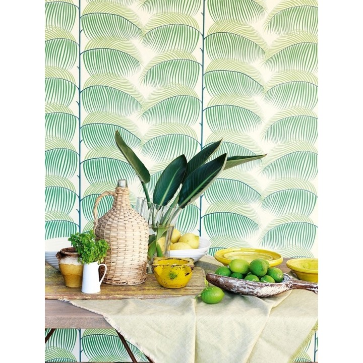 Papel pintado hojas de helecho estilo tropical - Biconia 565510