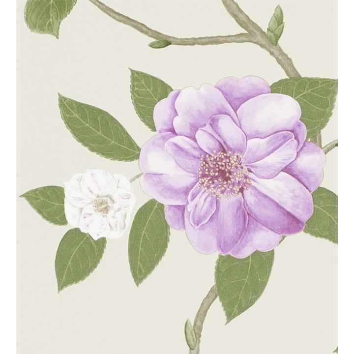 Papel pintado flores grandes al óleo románticas vintage - Dalva 565518