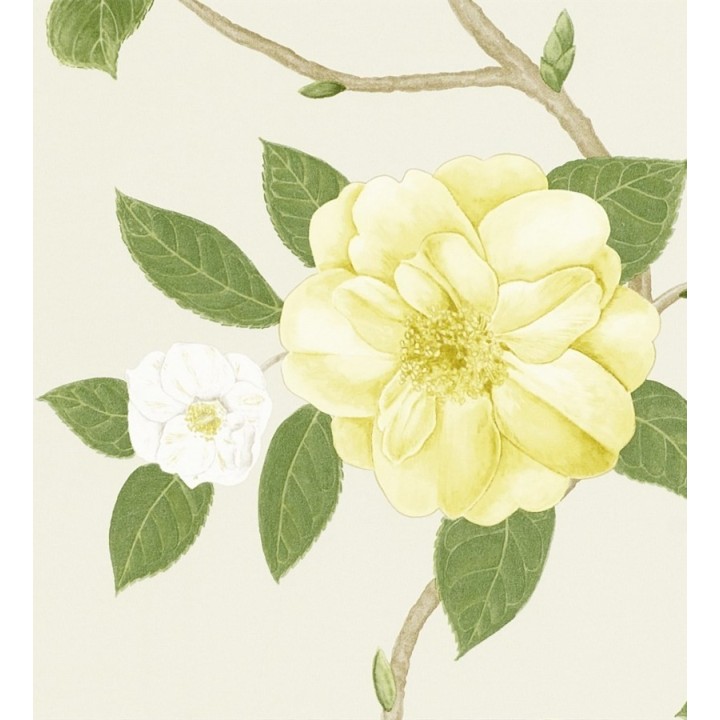 Papel pintado flores grandes al óleo románticas vintage - Dalva 565520