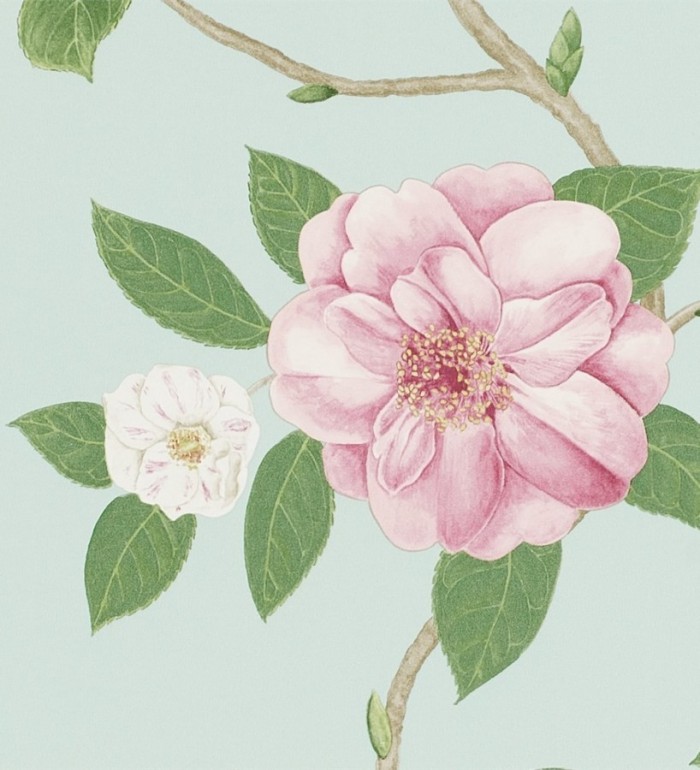 Papel pintado flores grandes al óleo románticas vintage - Dalva 565521