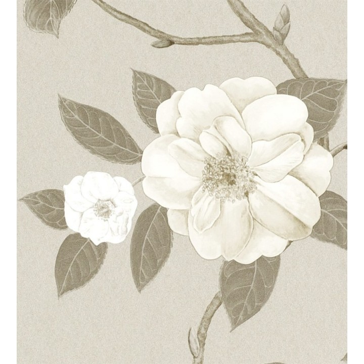 Papel pintado flores grandes al óleo románticas vintage - Dalva 565522