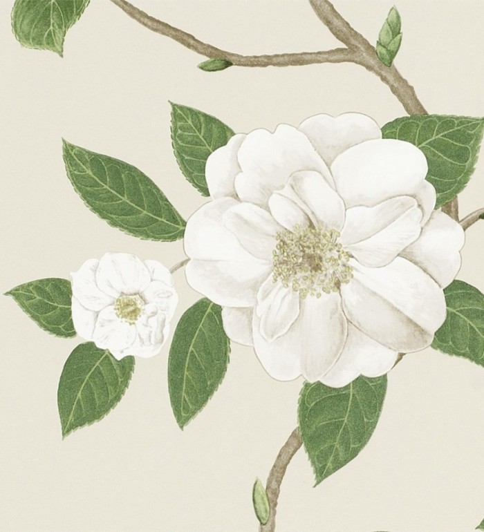 Papel pintado flores grandes al óleo románticas vintage - Dalva 565523