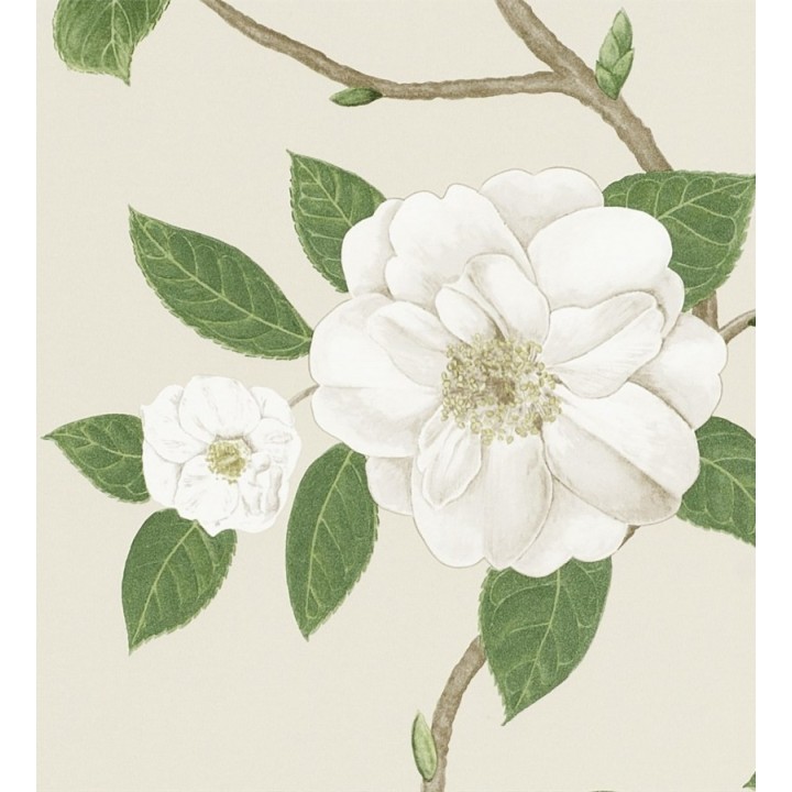 Papel pintado flores grandes al óleo románticas vintage - Dalva 565523