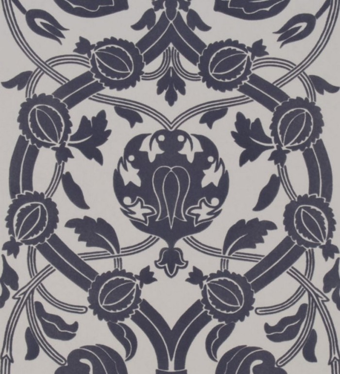 Papel pintado ornamental moderno flocado - Gaillard 565544