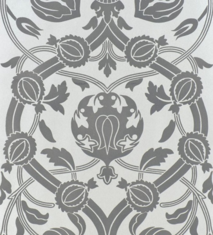 Papel pintado ornamental moderno flocado - Gaillard 565545