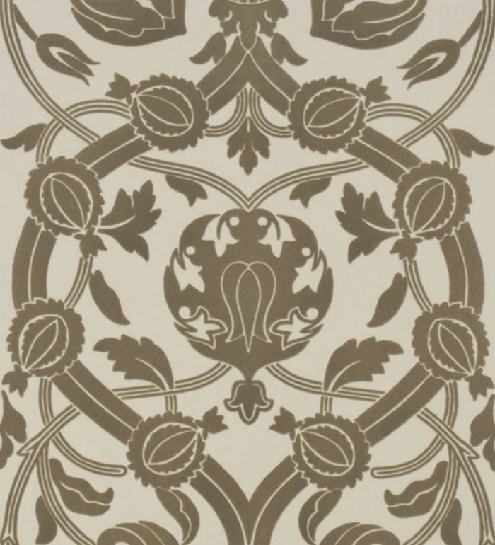 Papel pintado ornamental moderno flocado - Gaillard 565546