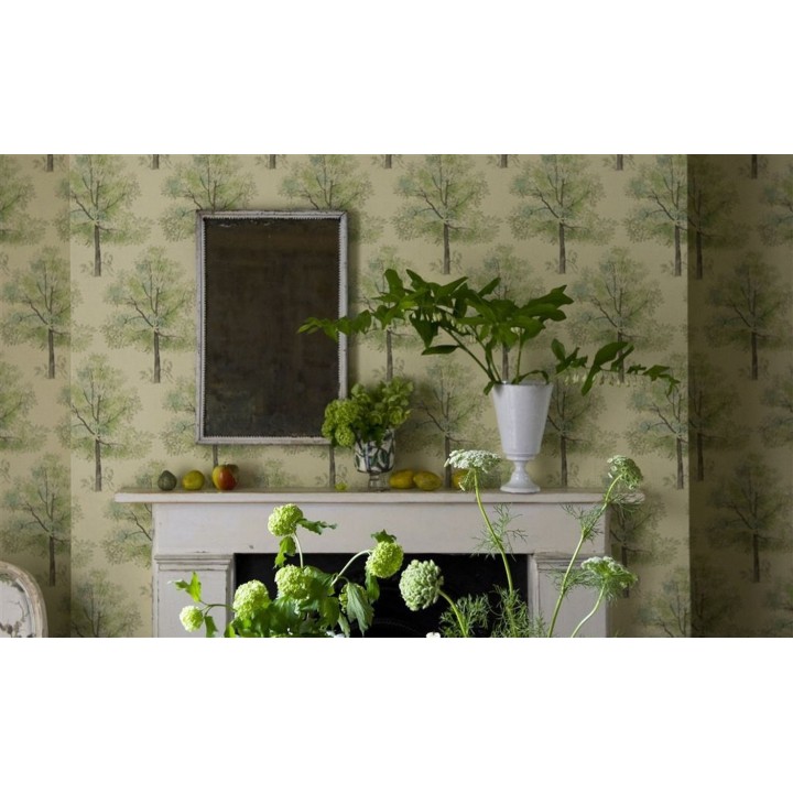Papel pintado árboles artísticos diseño inglés - Esva 565549