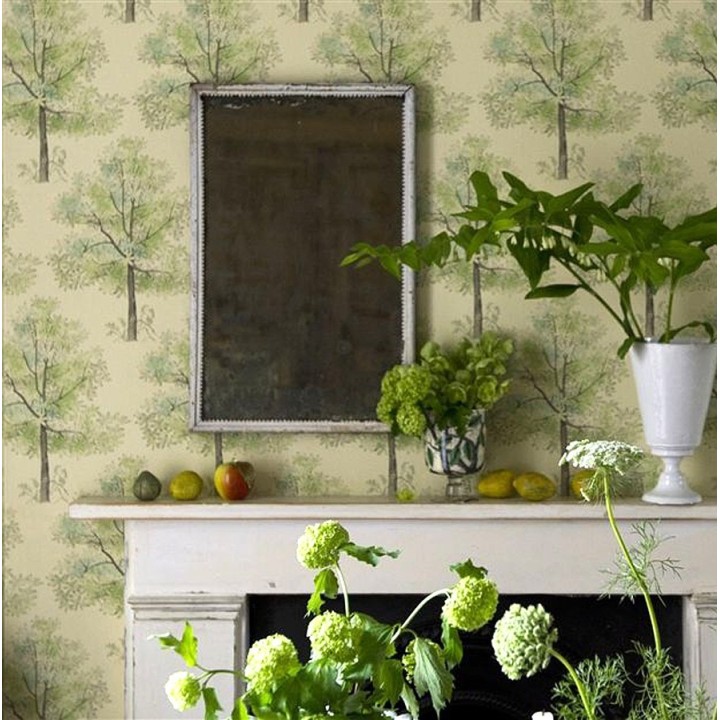 Papel pintado árboles artísticos diseño inglés - Esva 565549