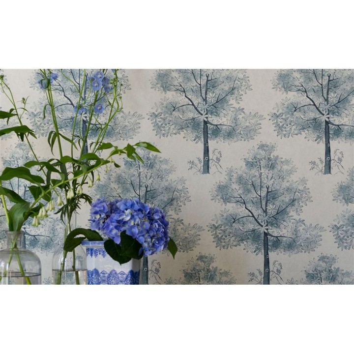 Papel pintado árboles artísticos diseño inglés - Esva 565552