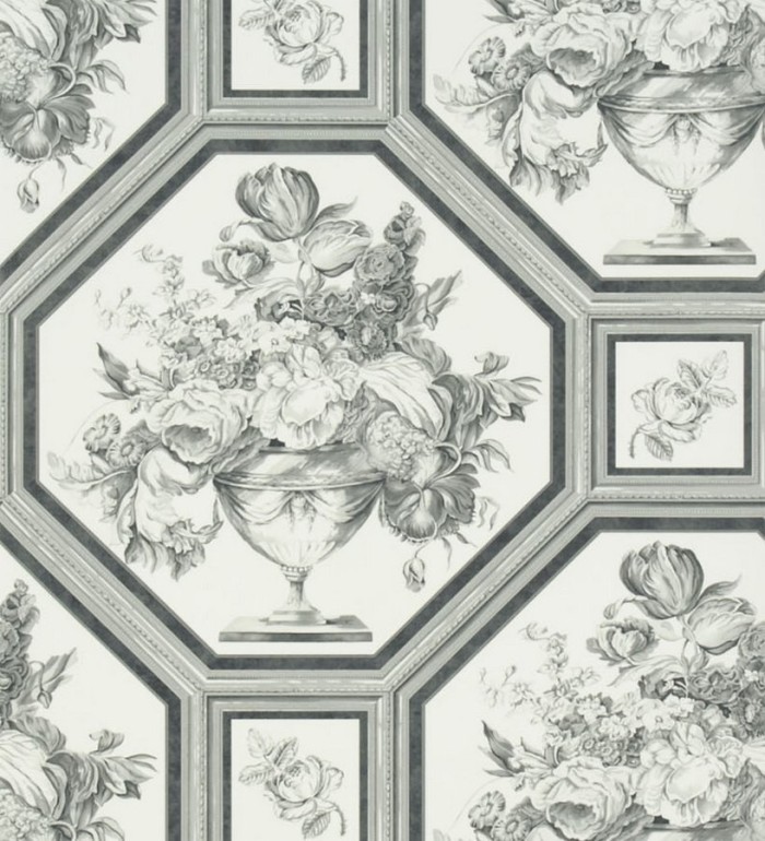 Papel pintado jarrones de flores vintage - Vasari 565568