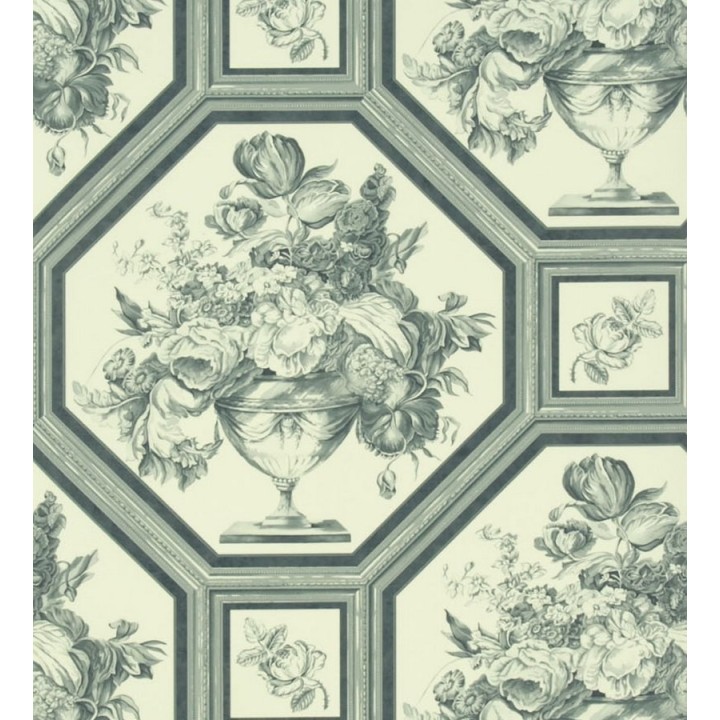 Papel pintado jarrones de flores vintage - Vasari 565569