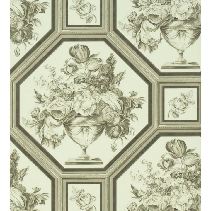 Papel pintado jarrones de flores vintage - Vasari 565570