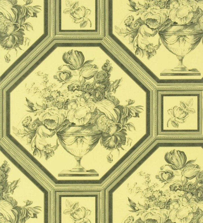 Papel pintado jarrones de flores vintage - Vasari 565571