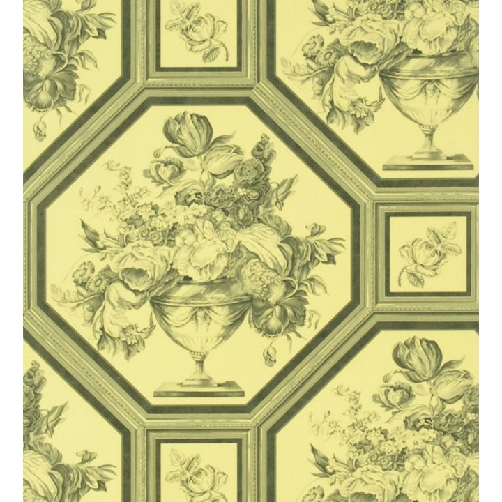 Papel pintado jarrones de flores vintage - Vasari 565571