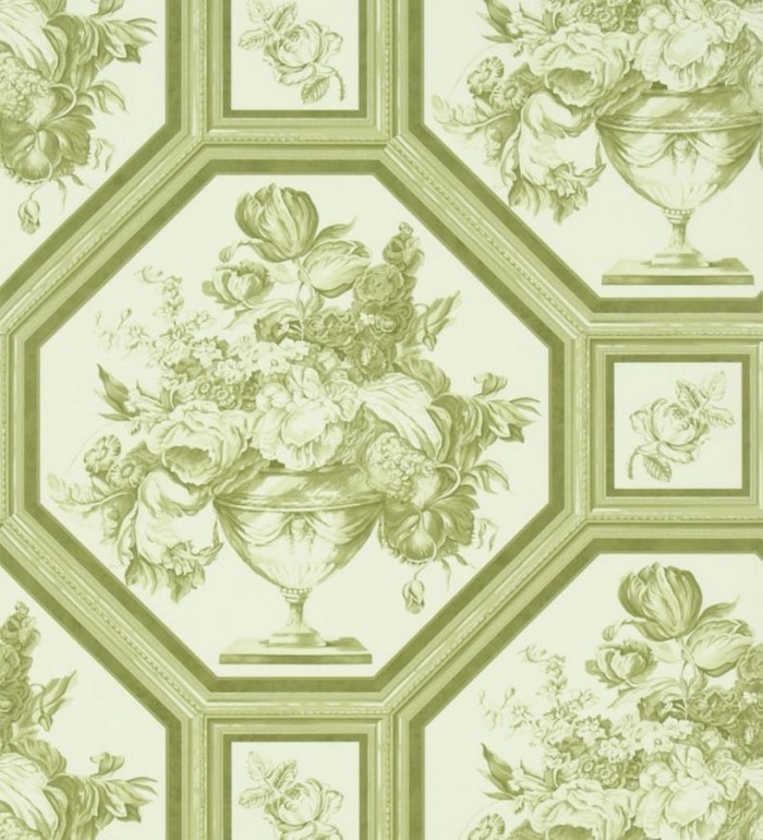 Papel pintado jarrones de flores vintage - Vasari 565572