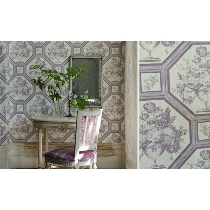 Papel pintado jarrones de flores vintage - Vasari 565573