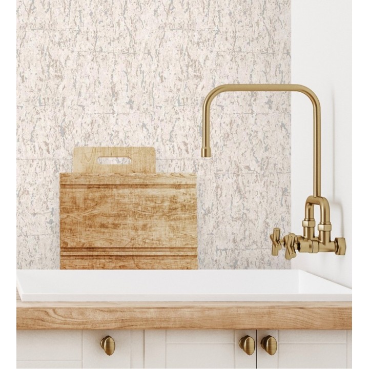 Papel pintado texturizado con inserciones color metalizado - Murat 676299