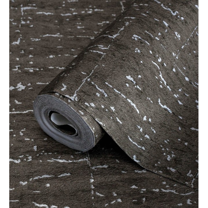 Papel pintado texturizado con inserciones color metalizado - Murat 676301