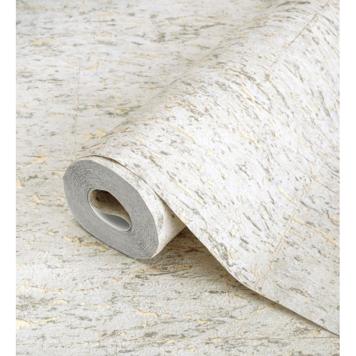 Papel pintado texturizado con inserciones color metalizado - Murat 676303