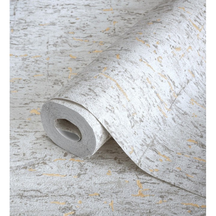 Papel pintado texturizado con inserciones color metalizado - Murat 676304