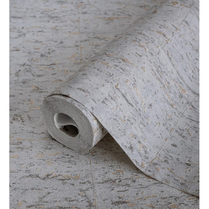 Papel pintado texturizado con inserciones color metalizado - Murat 676305