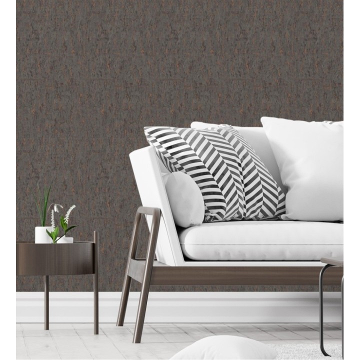 Papel pintado texturizado con inserciones color metalizado - Murat 676306