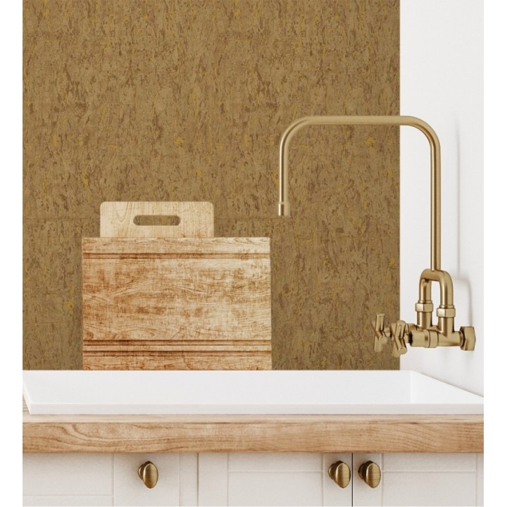 Papel pintado texturizado con inserciones color metalizado - Murat 676307