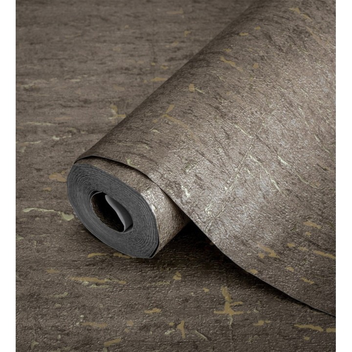 Papel pintado texturizado con inserciones color metalizado - Murat 676308