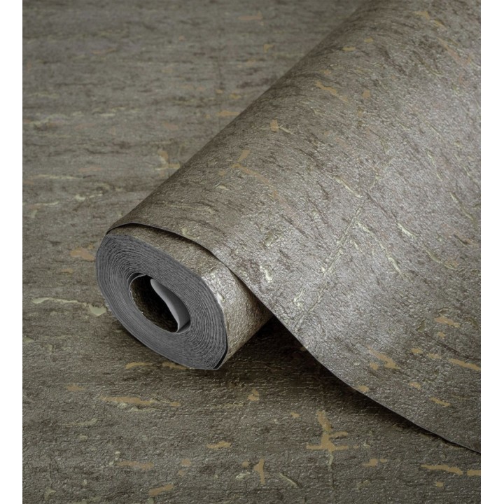 Papel pintado texturizado con inserciones color metalizado - Murat 676309