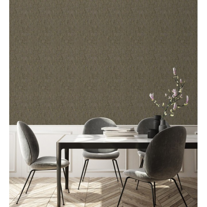 Papel pintado texturizado con inserciones color metalizado - Murat 676309