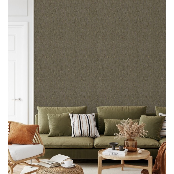 Papel pintado texturizado con inserciones color metalizado - Murat 676309