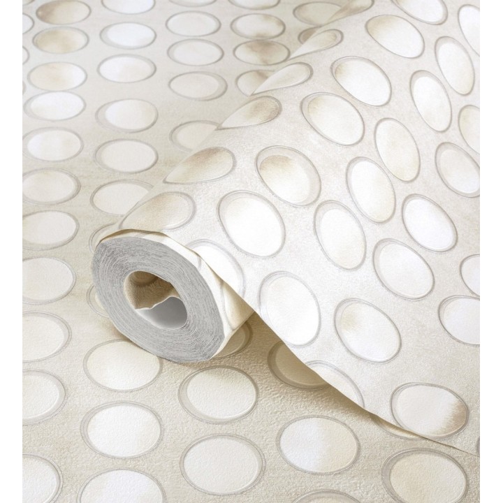 Papel pintado de círculos efecto 3d de estilo ecléctico - Eclectic Circles 676327