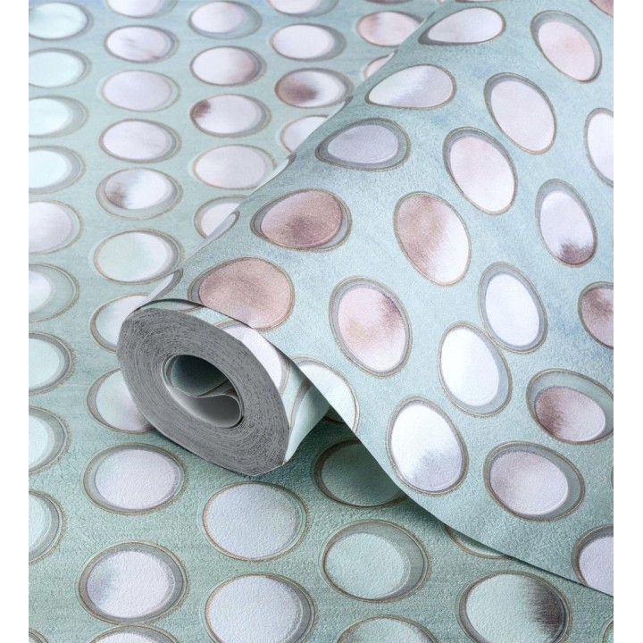 Papel pintado de círculos efecto 3d de estilo ecléctico - Eclectic Circles 676328