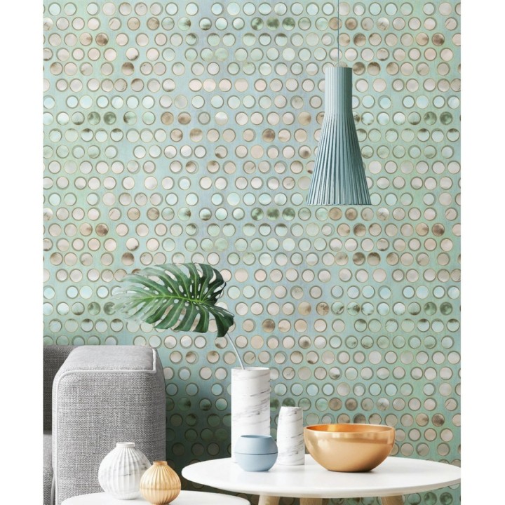 Papel pintado de círculos efecto 3d de estilo ecléctico - Eclectic Circles 676328